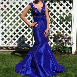 Royal blue prom dress